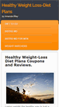 Mobile Screenshot of healthyweightloss-dietplans.com